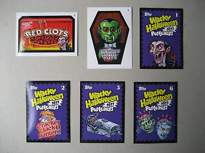 2023 Wacky Packages Halloween Postcards -  LOT 0f 6 Different Bonus Cards • $9.99
