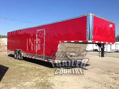NEW 8.5X34 8.5 X 34 Enclosed Gooseneck Cargo Car Hauler Race Trailer 26' Box • $21495