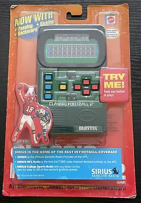 VINTAGE 2002 Mattel Classic Football 2 Handheld  Video Game NEW IN PACKAGE • $118.88