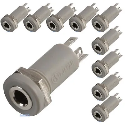 10 X 3.5mm Mini Stereo Jack Chassis 4 POLE 4P Panel Mount Input Socket Connector • £10.95