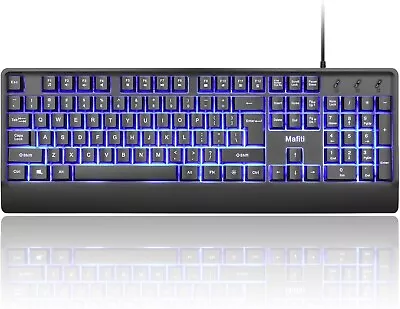 Large Print Backlit Keyboard Quiet USB Wired Computer Keyboard Full Size NEW • $21.99