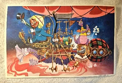 1982 Disney Epcot Inaugural Year~ Journey Into Imagination Placemat~ Figment • $94.50