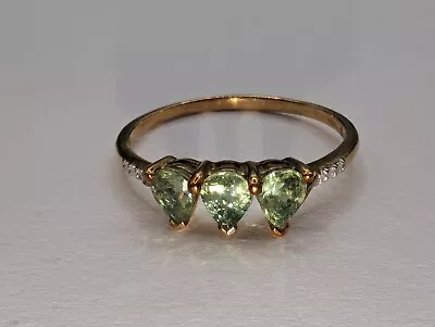 9ct Gold & Demantoid Dress Ring. Superb Condition. With Certificate Genuine 💕💕 • $1.90