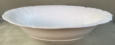 Wedgwood Bone China Countryware White Oval Serving Bowl Cabbage Leaf • £60