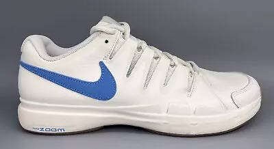 Nike Zoom Vapor 9.5 Tour Leather Sail Blue Tennis FJ1683-100 Men’s Size 10.5 New • $139.95