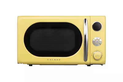 0.7 Cu Ft Retro Countertop Microwave Oven 700 Watts Yellow New 6 Power Levels • $66.49