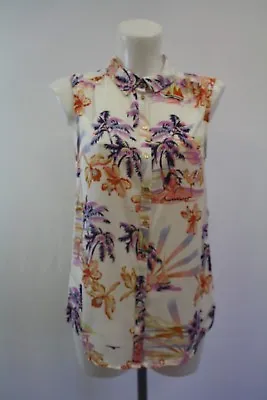 £9 • Buy Ladies New George Tropical Print Shirt Blouse Size 8 10 12 14 16 18 20 22 
