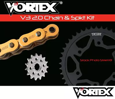 Yamaha YZF-R6 06-2020 Vortex 520 Chain And Sprocket Kit 15-45 Tooth CKG6134 • $167