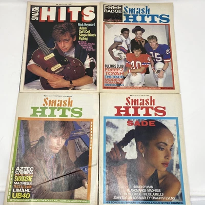 £10 • Buy Smash Hits Joblot - May 1982, Sept 1983, Oct 1983, May 1984