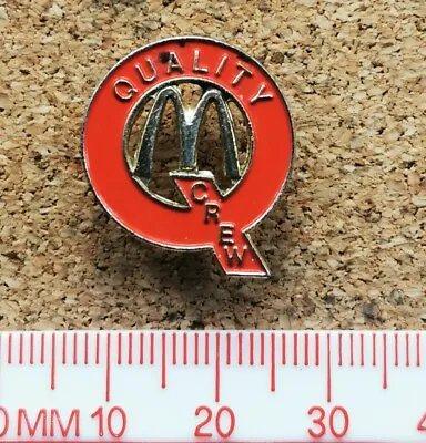 Mcdonalds Metal Pin Badge - QUALITY CREW • £5