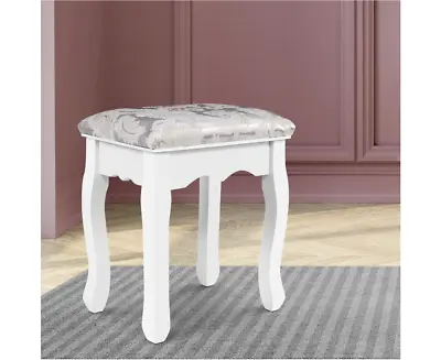 $47.99 • Buy Dressing Table Stool Makeup Chair Bedroom Living Room Fabric Furniture