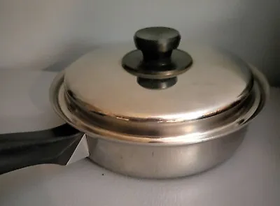 Nature Seal 5-Ply 304 Stainless Steel  Waterless Cooking  8.5  Skillet Pan & Lid • $28