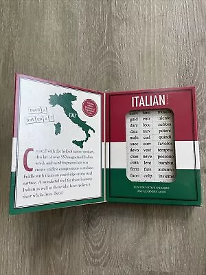 Magnetic Poetry Kit: Italiano Over 550 Magnetized Words In Italian Fridges Etc • $21