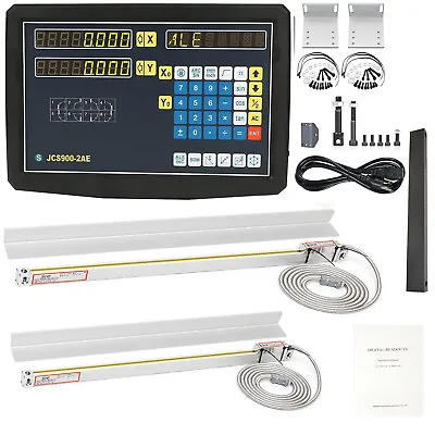 2 Axis DRO Digital Readout Linear Scale For Milling Lathe Machine High Precision • $199.99