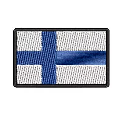 Finland Flag Patch Embroidered Iron-on Badge DIY Applique • $5.95
