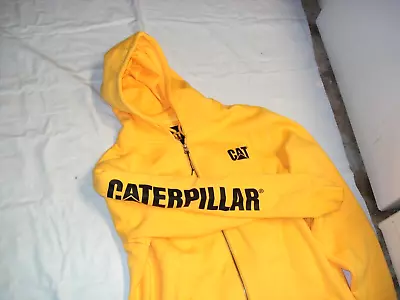 CAT / Caterpillar Hoodie Sweatshirt ZIP Up. YELLOW. Sz 3XL. BNwT Diesel Dozer • $44