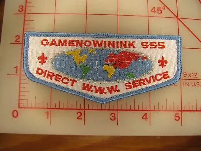 OA Lodge 555 GAMENOWININK Collectible Flap Since 1910 Back Patch (g74) • $4.99