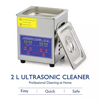 2L Ultrasonic Cleaner With Digital Timer & Heater For Circuit Boards Parts Tools • $64.98