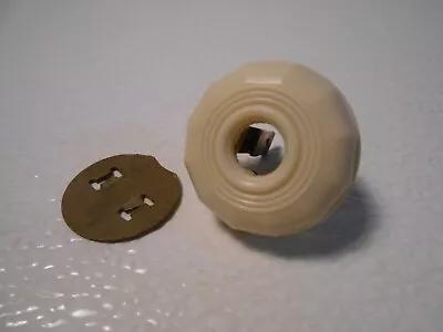 Vintage 2 Prong Electrical Plug Old Ivory Color Spring Action Lamp Radio • $12