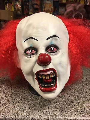 Latex Mask Horror It The Clown Halloween Scary Funny Dress Up Creepy Fancy Dress • £19.99