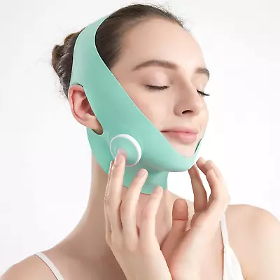 Face V Line Tape Massager Device Soft Fabric Jawline Exerciser Facial  Mask • $87.99