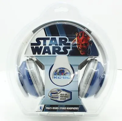 Star Wars - R2-D2 Multi-Device Stereo Headphones Foldup Portable Design - 2012 • $23.99