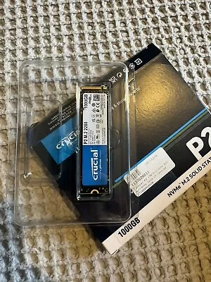 Crucial P2 1TB M.2 PCIe Gen3 NVMe Internal SSD - Up To 2400MB/s - CT1000P2SSD8 • £45