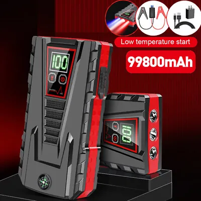 99800mAh Car Jump Starter Booster Jumper Box Power Bank Battery Charger 5000A  • $17.09