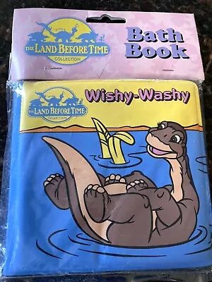 $21.99 • Buy Vtg Universal Studios 1998 Land Before Time Bath Book Vinyl Kids/Childrens New