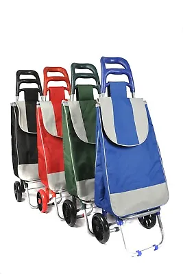 £14.99 • Buy Shopping Cart Large Lightweight Folding Trolleys - 2 Wheel - LARGE CAPACITY