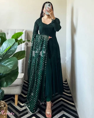 $79.37 • Buy Indian Wedding Party Wear Dress Designer Bollywood Salwar Anarkali New Long Gown