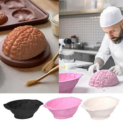 Brain Cake Mold DIY Silicone Mold For Cake Decoration Baking Tools 3 Color • $12.73