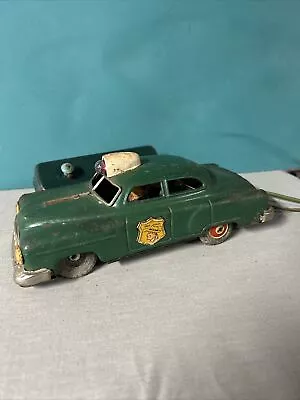 Vintage Dick Tracy Car Wired Remote Control Green Chevy Tin 1949 Line Mar Japan! • $69.99