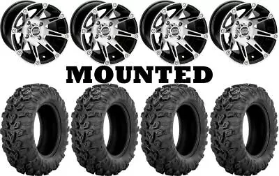 Kit 4 Sedona Mud Rebel R/T Tires 25x8-12/25x10-12 On Moose 387X Machined IRS • $1116.74