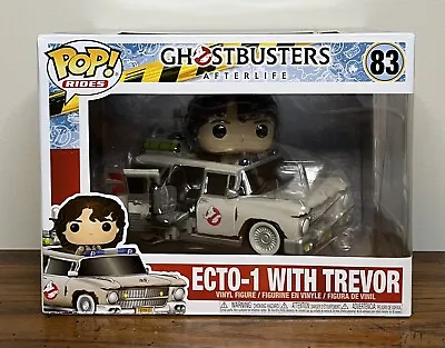 Funko Pop! Ride Movies: Ghostbusters Afterlife Ecto 1 With Trevor #83 +PROTECTOR • £28.94