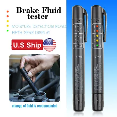 Brake Fluid Tester Pen 5 LED Mini Indicator For Car Automotive Repairs Testing • $1.59