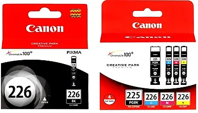 GENUINE Canon PGI-225 CLI-226 Ink 5 Pack For PIXMA IP4820 IP4850 IP4950 MG5320 • $32.90