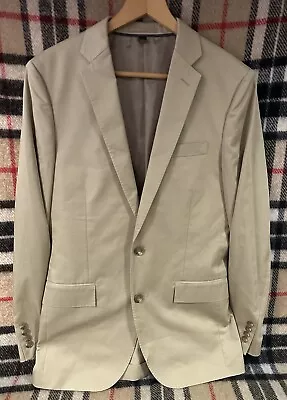 J Crew Ludlow Larusmiani All Cotton Khaki Summer Sport Coat Blazer 36R • $89.99