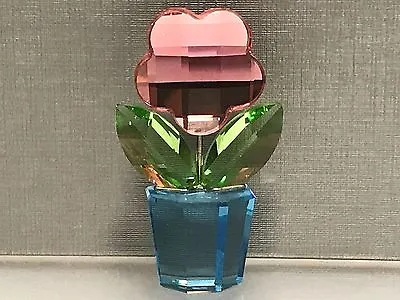 $51.40 • Buy SWAROVSKI Figurine Flowerpot Flower 1 7/8in Top Zustand
