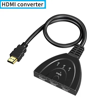 3 Port HDMI Splitter Cable 1080P Switch Switcher HUB Adapter For HDTV PS4 Xbox • $5.95