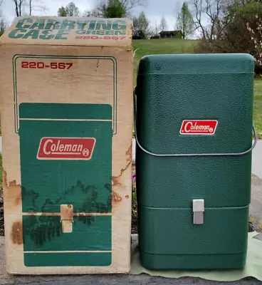 Vintage Coleman 220 Lantern Guillotine Case NOS W/original Box (EXCELLENT!!) • $127.50