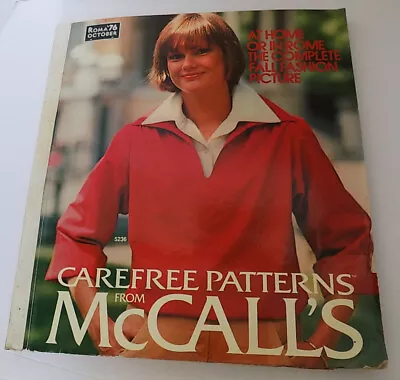 McCall's Pattern Book Roma '76 October Counter Pattern Book Carefree Patterns • $74.99