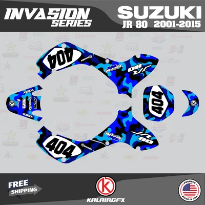 $144.77 • Buy Graphics Kit For SUZUKI JR80 (2001-2015) JR 80  INVASION-blue