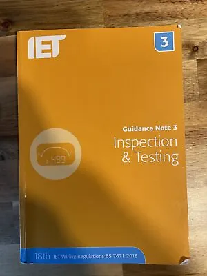 £20 • Buy Inspection & Testing By The Institution Of Engineering And Technology(Paperback)