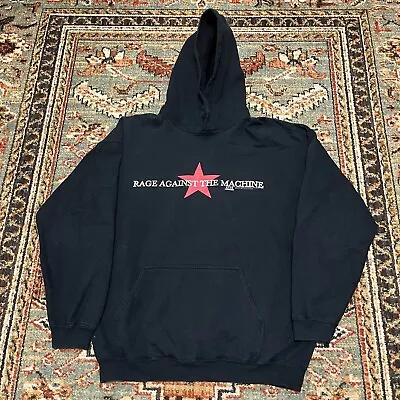 $165 • Buy Rage Against The Machine Large Hoodie VTG Battle Mexico City Band Sweatshirt 90s