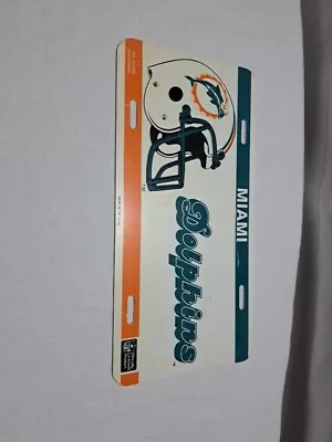 Vintage Miami Dolphins  License Plate Plastic  • $12.99