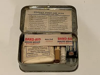 Vintage First Aid Kit Halco A.E. Halperin Co Boston Mass • $14.95
