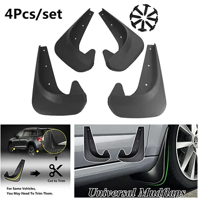 4Pcs Mud Flaps Splash Guards  Mudgurads Fender EVA Plastic For Universal Car • $25.27