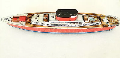 PLASTIMARX- Marx Mexico Tin Queen Grace Line Ship Litho Friction 1960´s  • $350