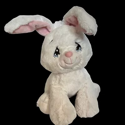 Aurora Precious Moments Rabbit Plush White Embroidered Face Stuffed Animal Toy • $12.95